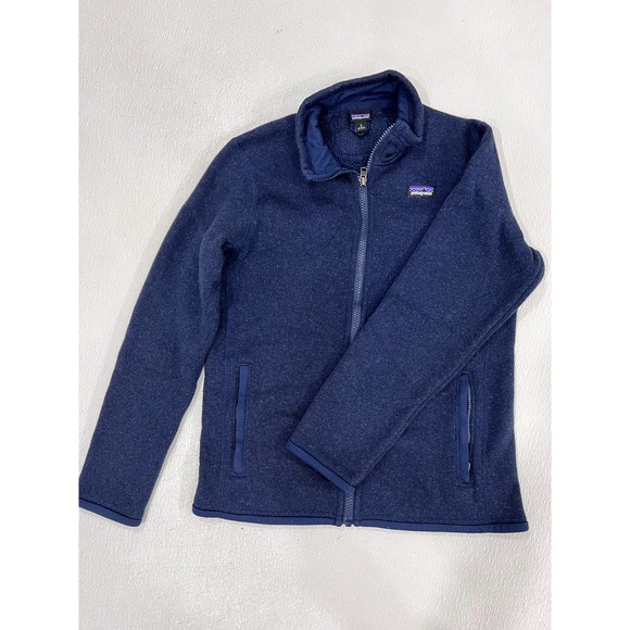 Patagonia Kids' Better Sweater Fleece Jacket New Navy Sz L 12
